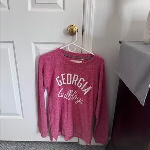 Pressbox Pink Georgia Bulldogs Sweatshirt